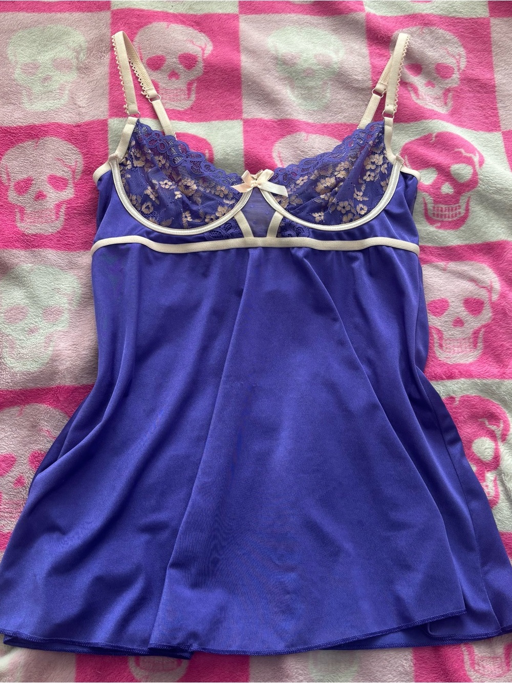 iCollection Purple Flirty Nightgown